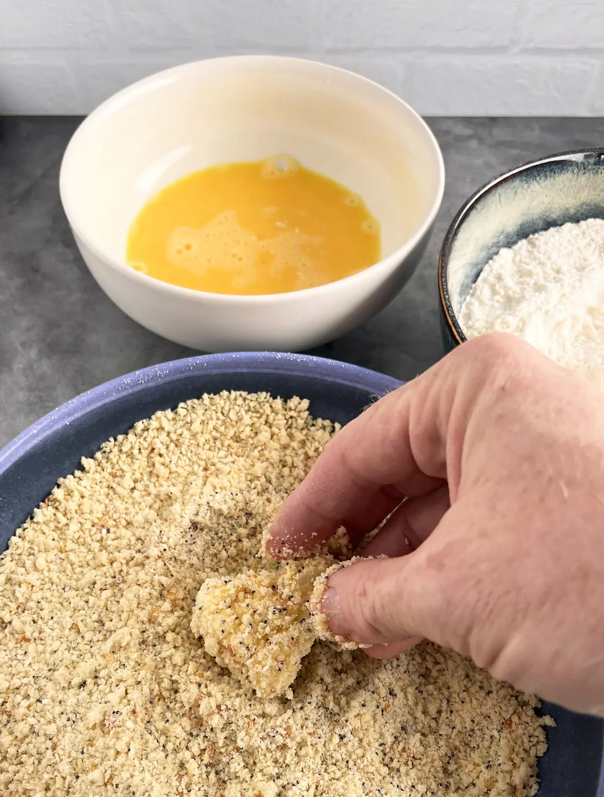Recipe for breaded cauliflower bites