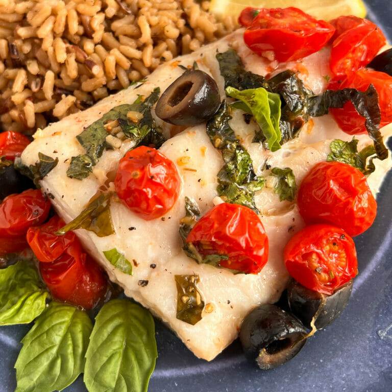 Recipe for oven baked Mediterranean cod