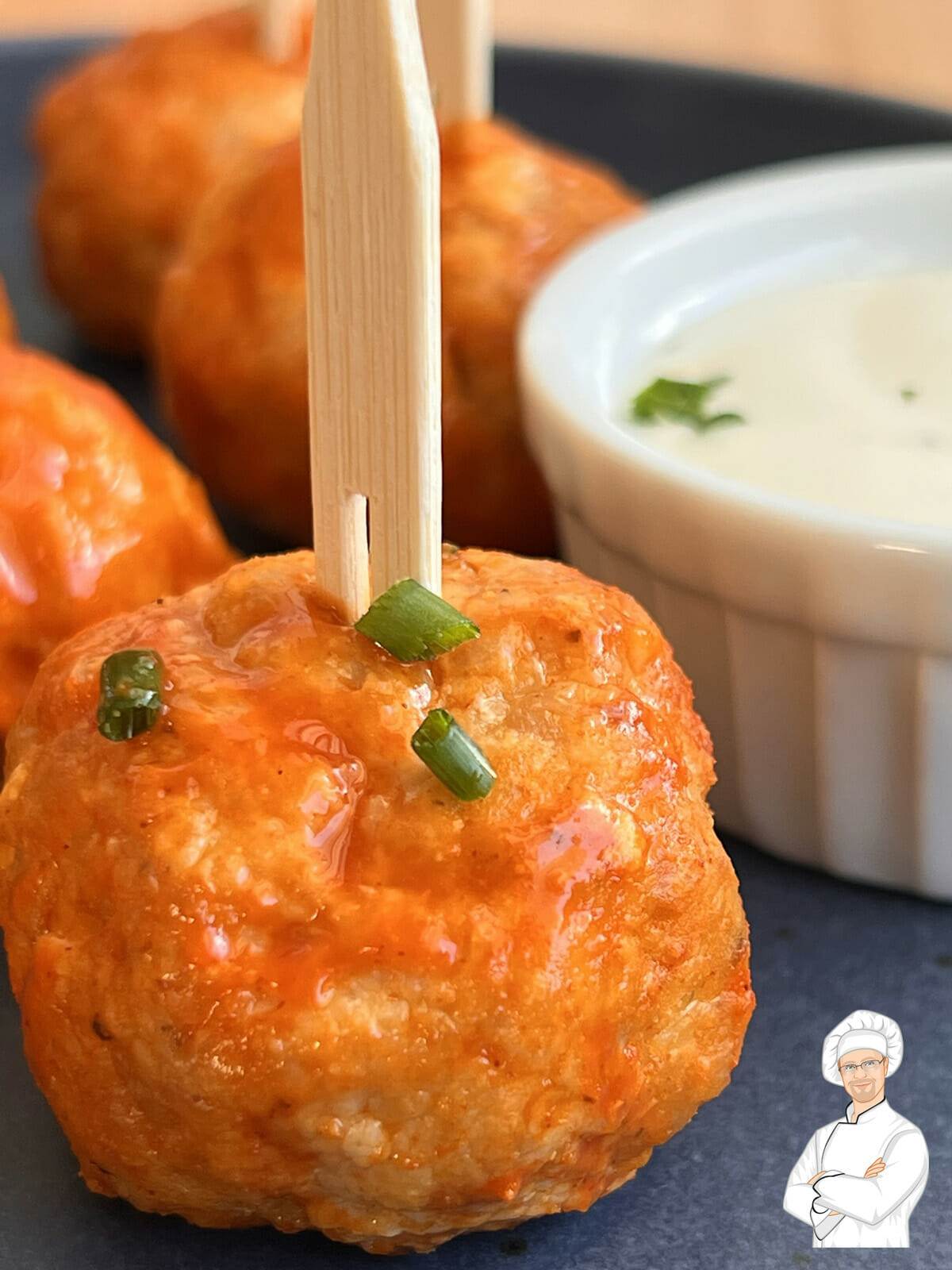 Recipe for buffalo chicken meatballs