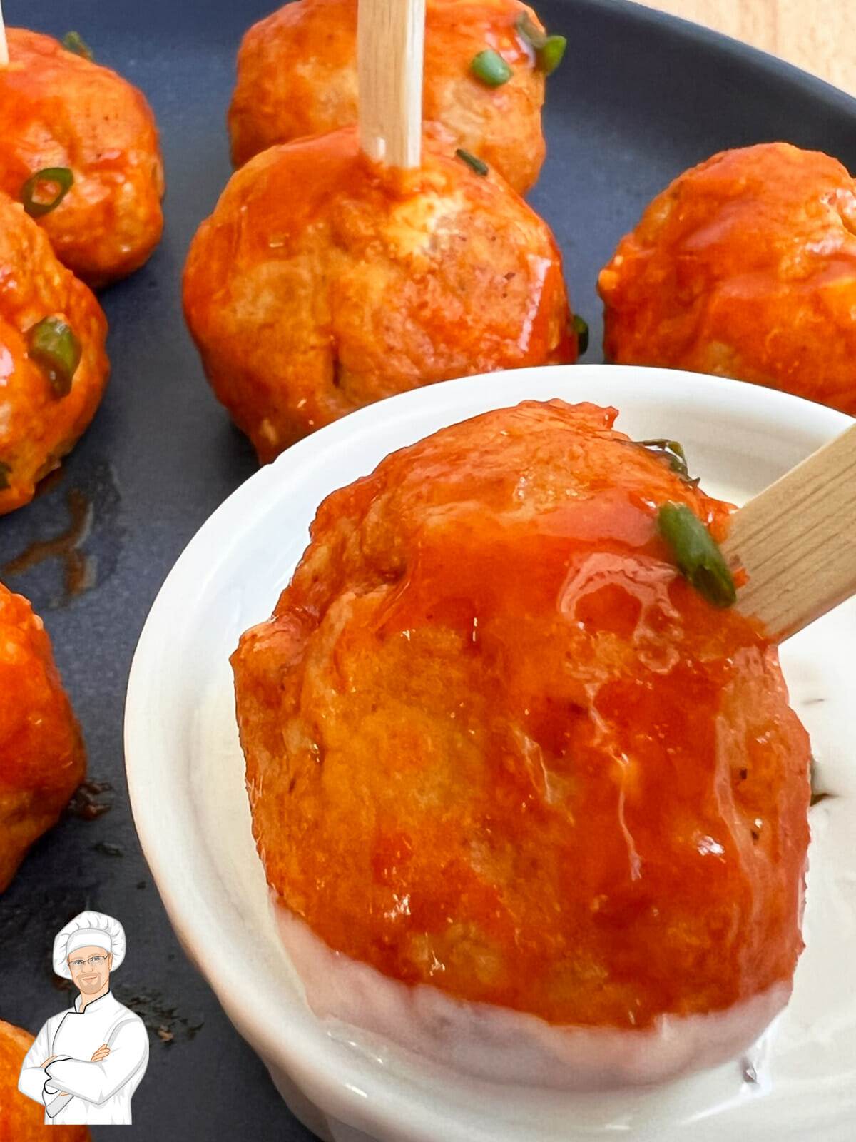 Recipe for buffalo chicken meatballs