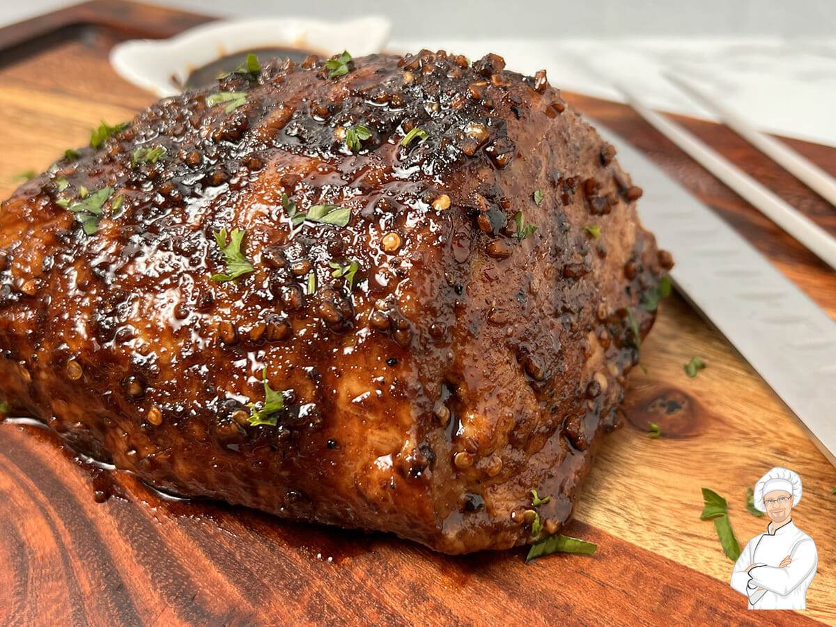 Recipe for balsamic slow cooker pork loin roast