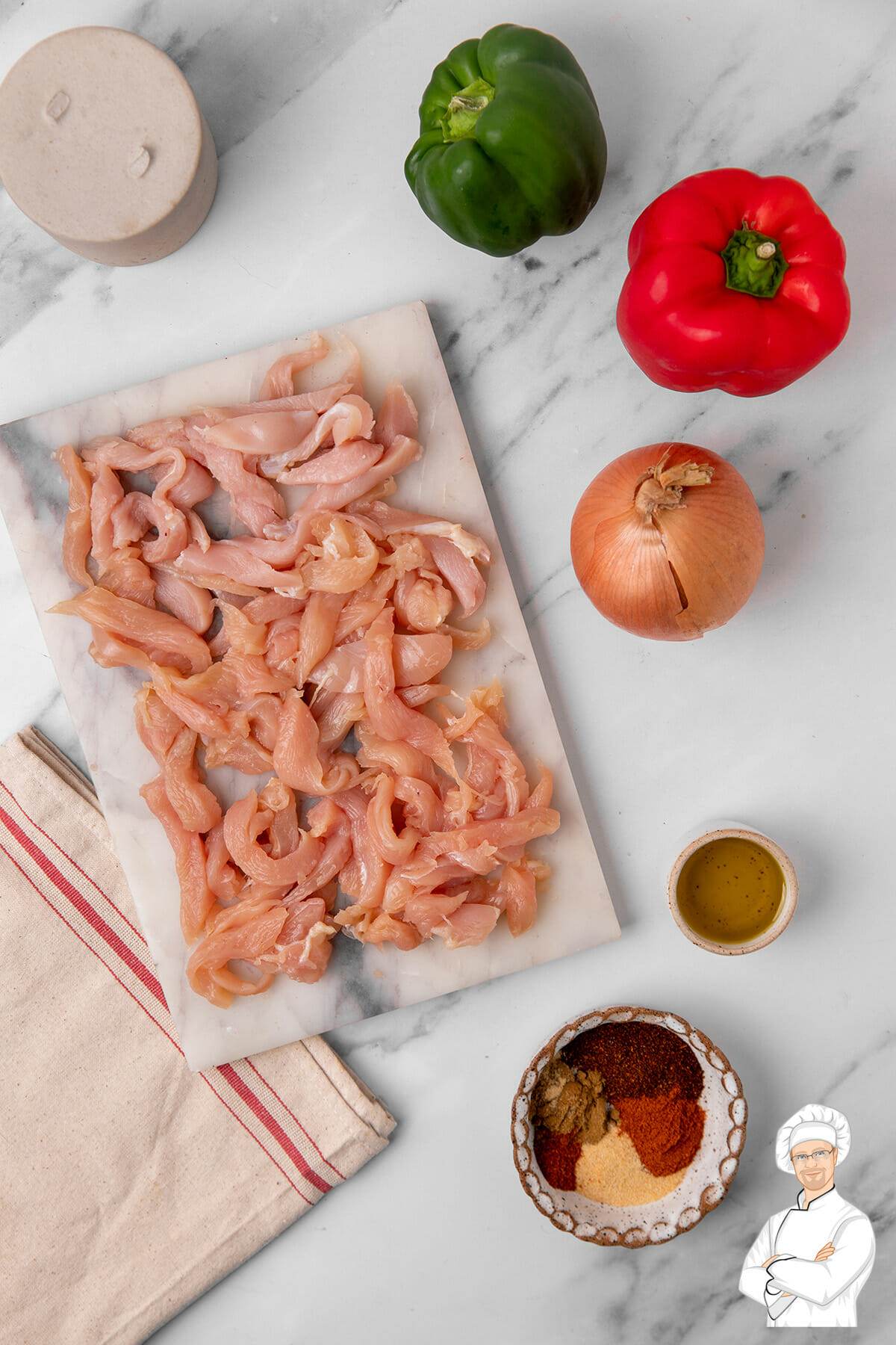 Recipe for sheet pan chicken fajitas