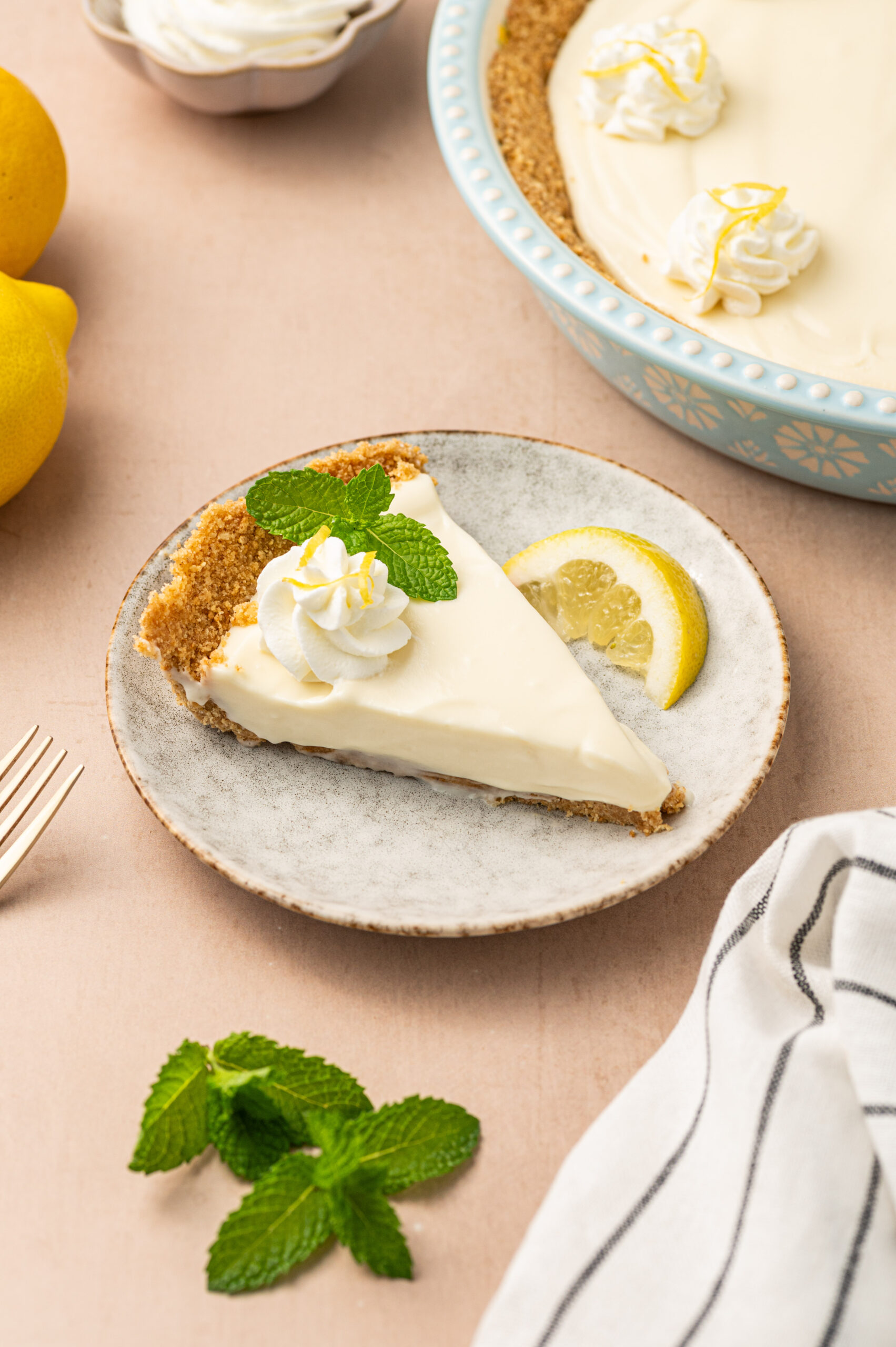 No-Bake Lemon Icebox Pie - RecipeTeacher