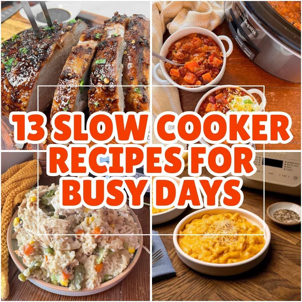 13 slow cooker Recipes for busy days featured image.