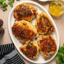 Best Damn Oven Roasted Chicken Thighs