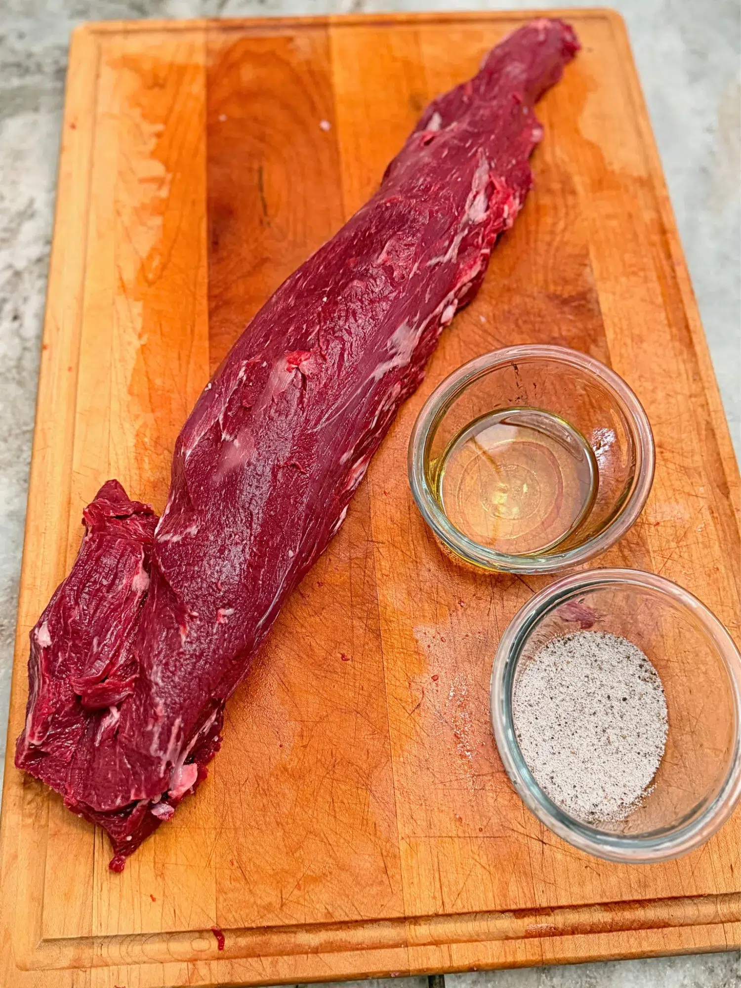 Ingredients for best damn beef tenderloin.