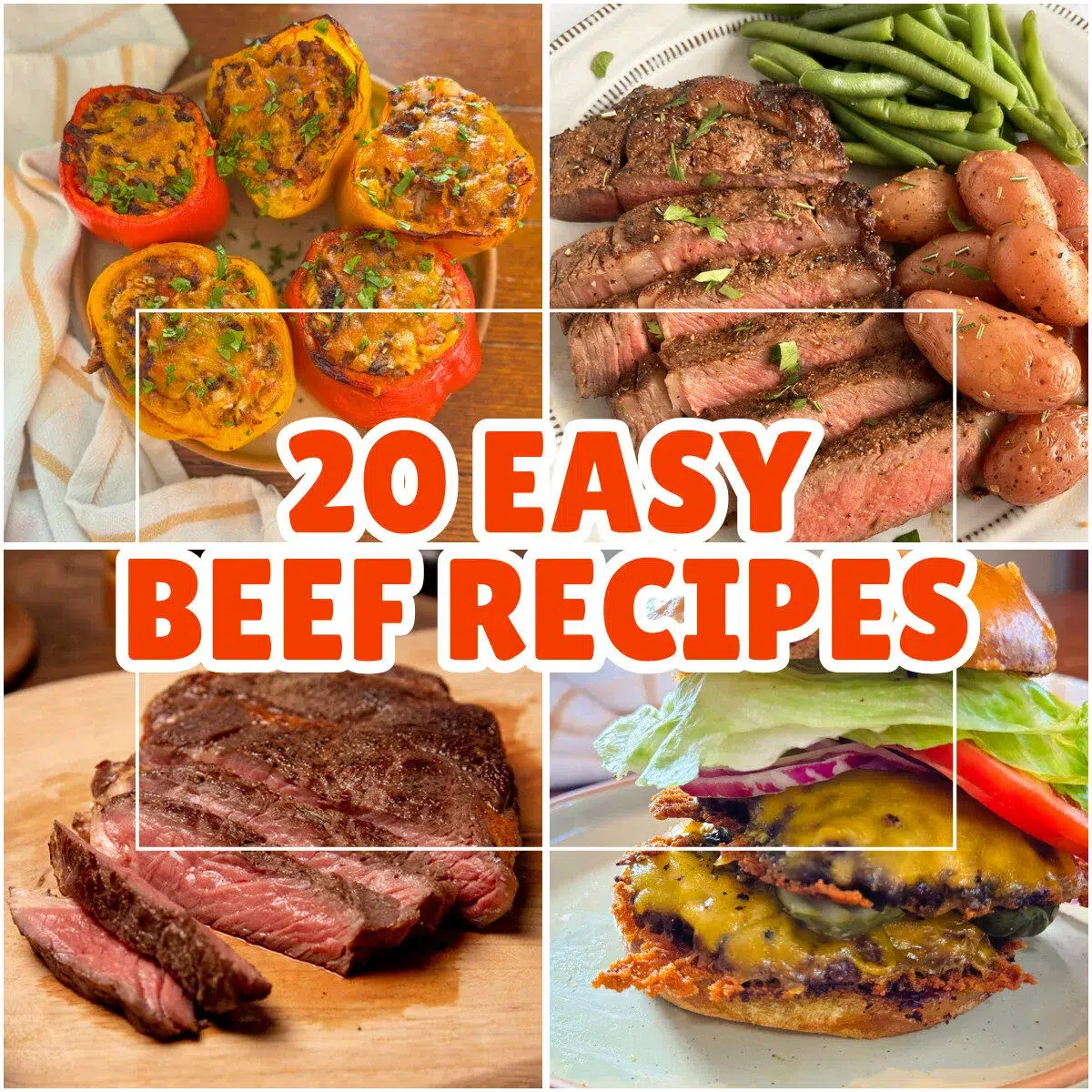 Easy beef recipes featured image.
