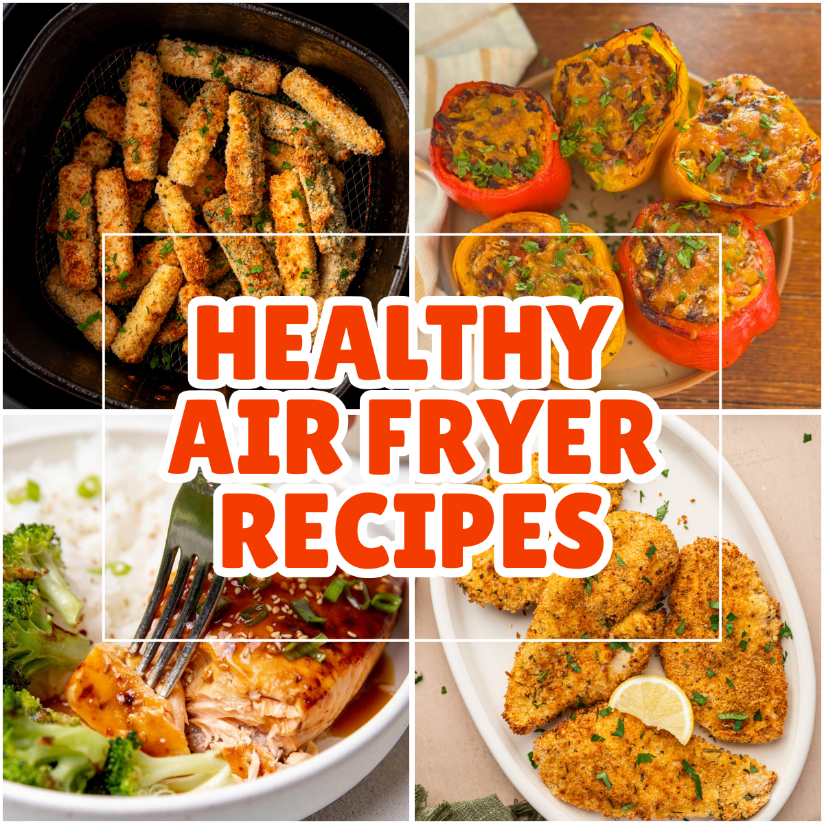 Featured image for healthy air fryer recipes.