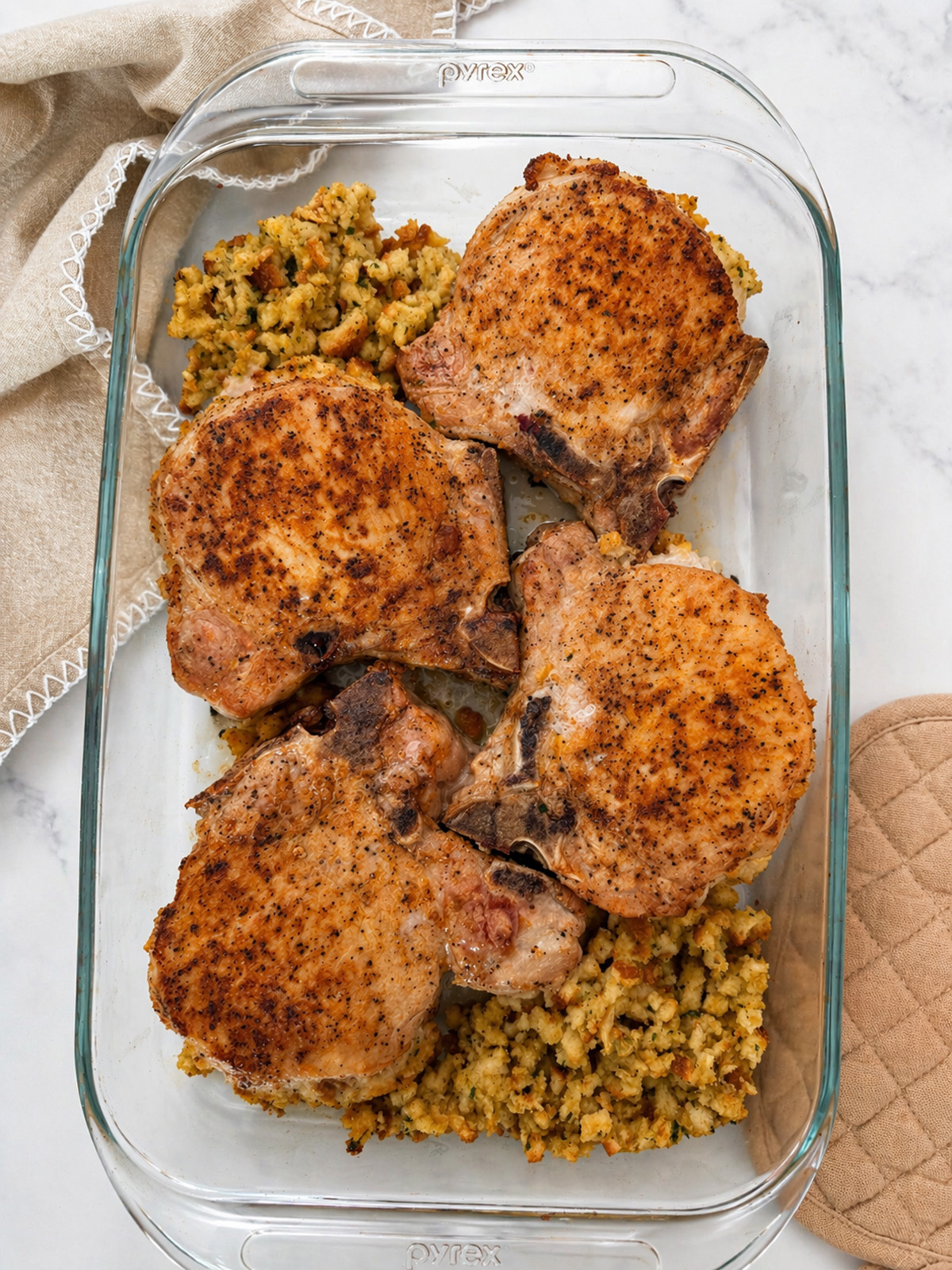 Learn how to make thick, juicy stuffed pork chops with a flavorful filling and perfect seasoning. A no-fail recipe for a satisfying dinner.