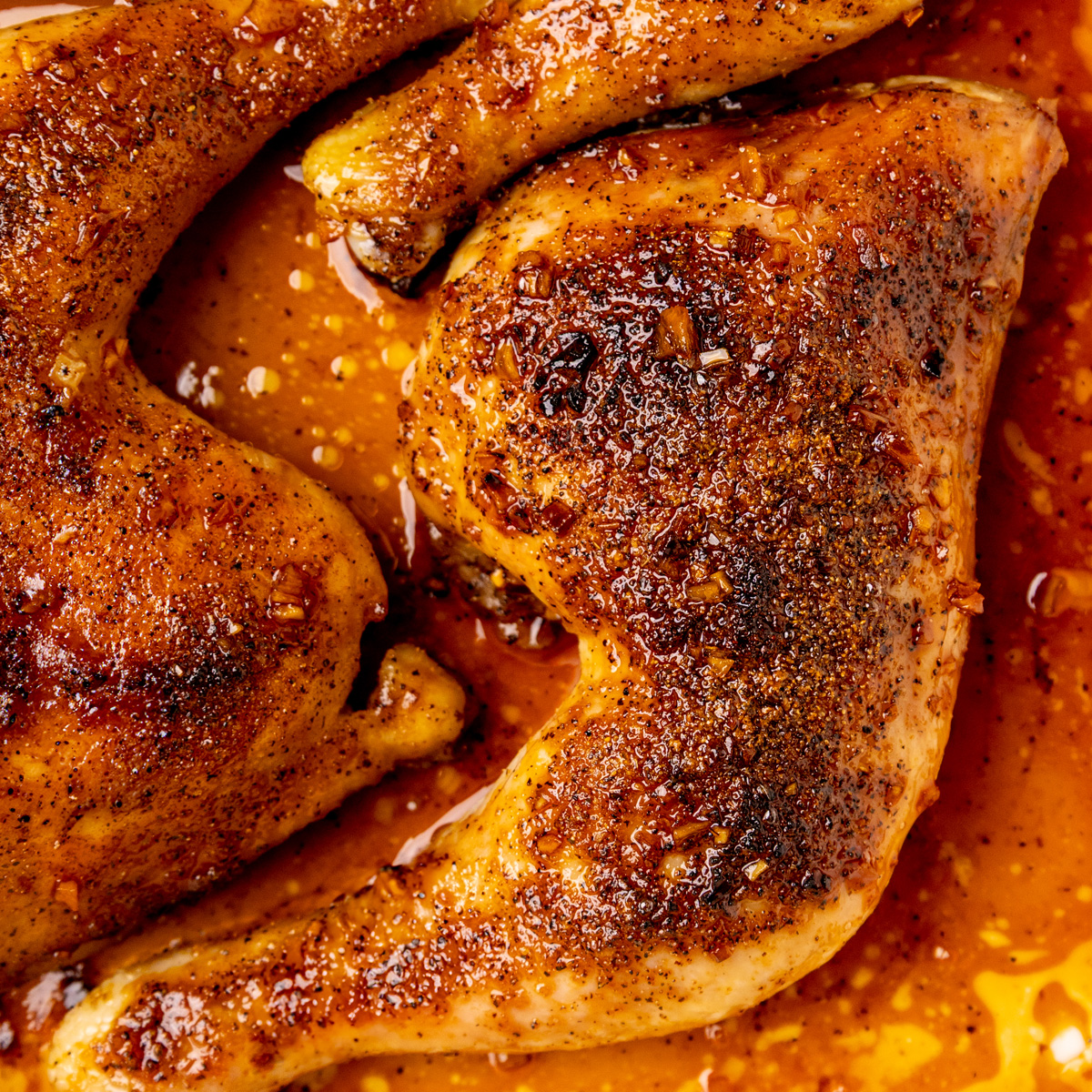 honey garlic chicken quarters