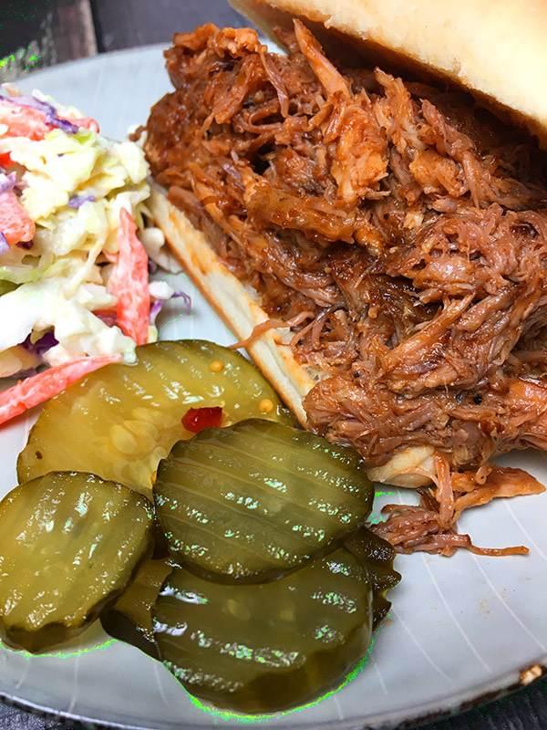 Pork Sandwich Instant Pot Healthy Pulled Pork Best Damn Instant Pot Pulled Pork RecipeTeacher